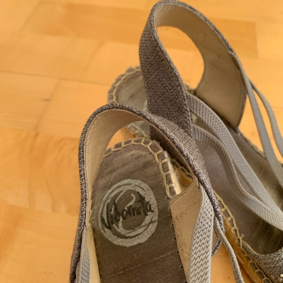 Vidorreta Gray Small Studded Sandals, 7 - Picture 4 of 4